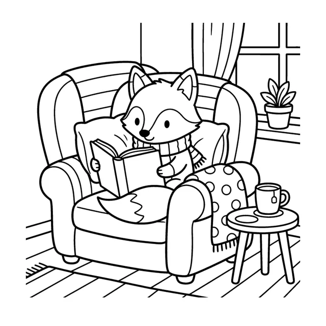 A sample page from inside Cozy Critters