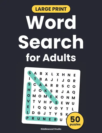 Cover of Large Print Word Search for Adults