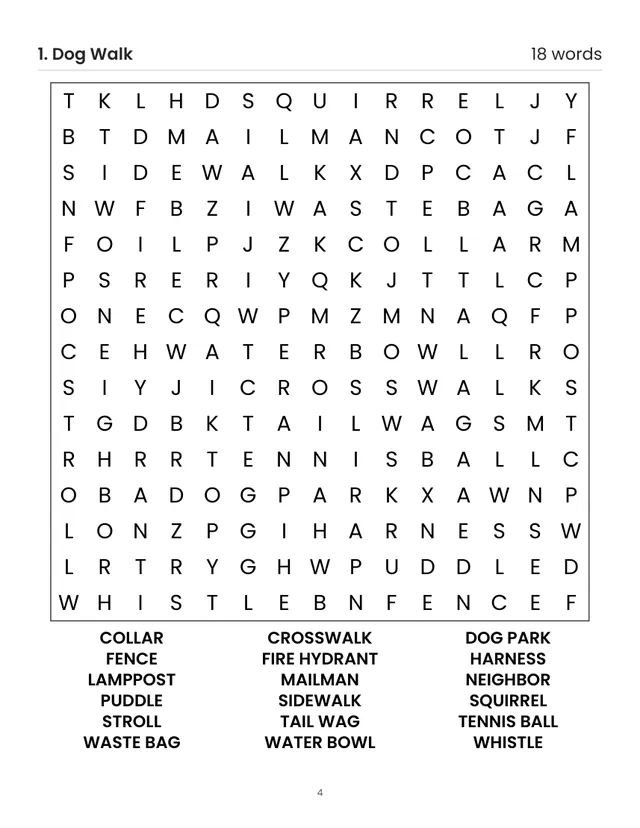 A sample page from inside Giant Large Print Word Search Book for Adults